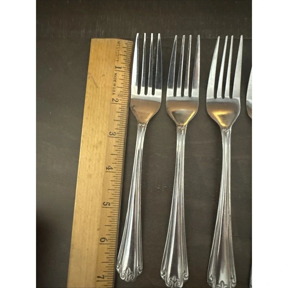 Hampton Silversmiths Katrinka‎ 8 Salad Forks Stainless Replacement Flatware